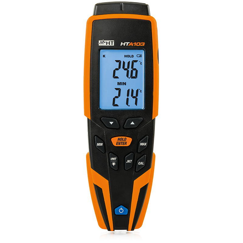 HTA103 Thermomètre pour mesures de température avec sonde K/J