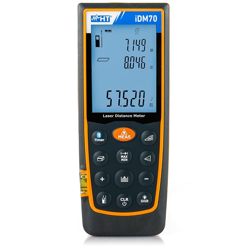 main-img Distancemètre laser avec portée 70 M, inclinomètre et interface Bluetooth pour connexion aux dispositifs iOS et Android