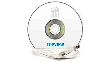 TOPVIEW: MULTI-LANGUAGE SOFTWARE +  SERIAL CABLE C232NG1 FOR MANAGEMENT OF DEVICES AND REPORTS