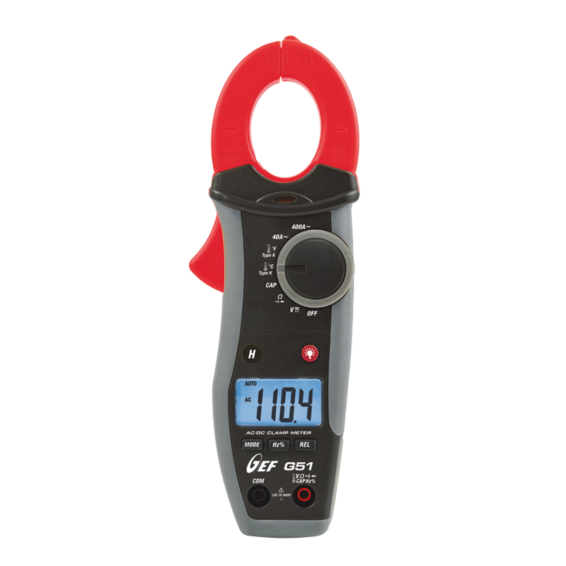 main-img Pinza amperimétrica 400ACA con medida de temperatura a través de sonda K