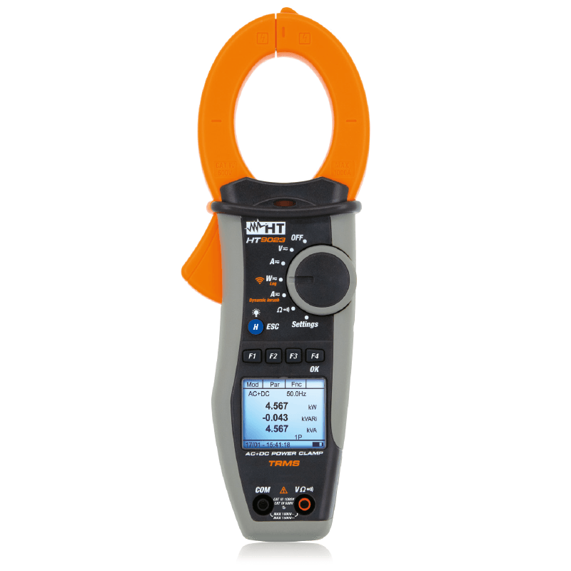 HT9023 TRMS Pinza Vatimétrica profesional con wifi. HT Instruments