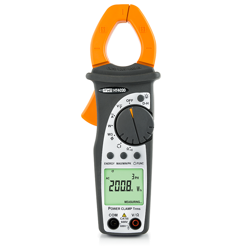 main-img Alicantes amperométricos AC TRMS 400° com medição de Potência/Temperatura