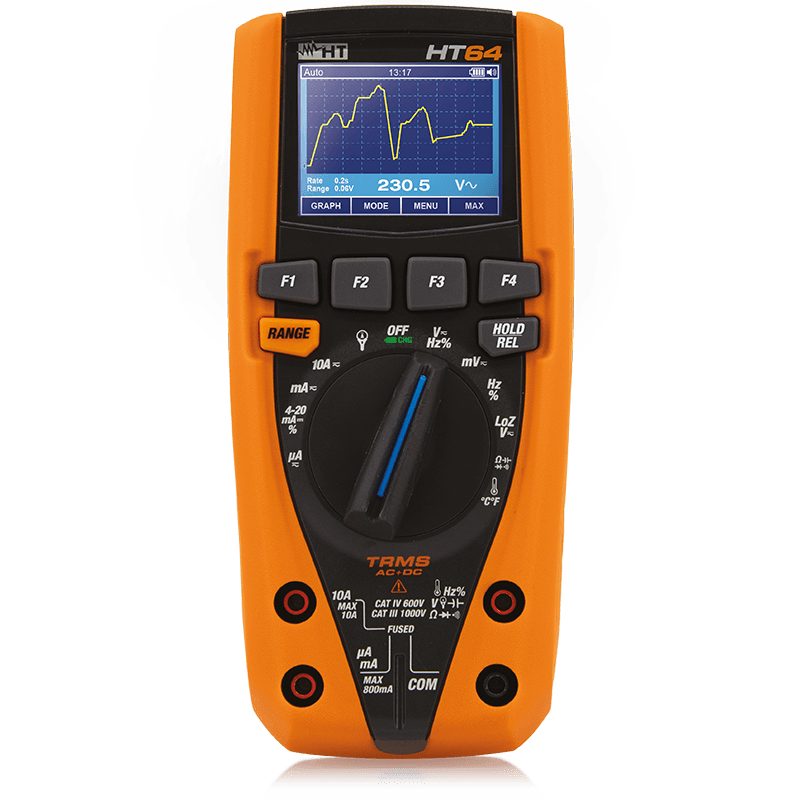 Multímetro profesional TRMS / CAT IV con función data logger