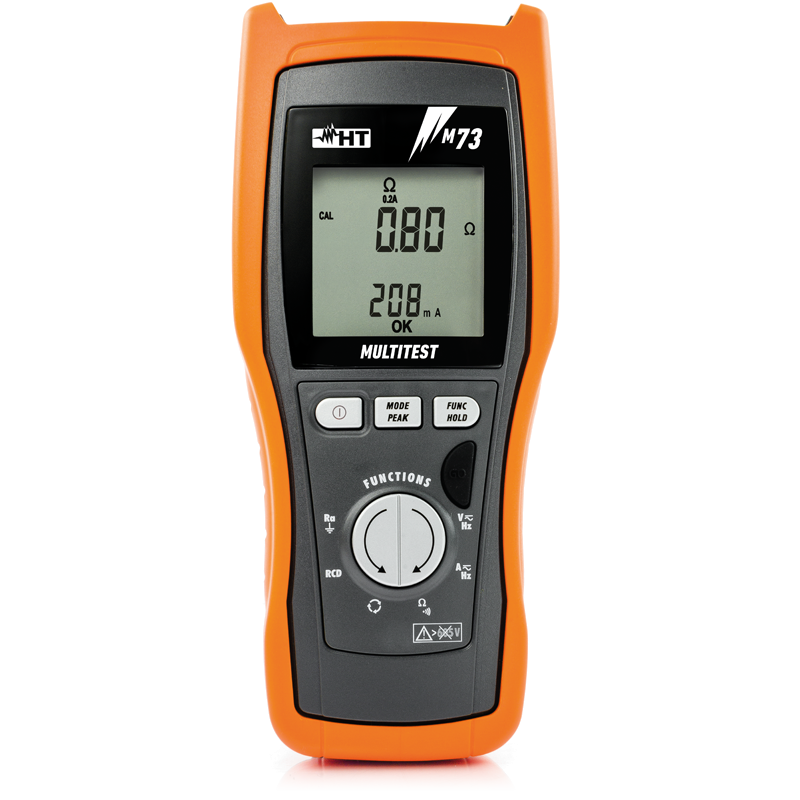 Instrumento multi-função para medições resistência global de terra e teste em diferenciais